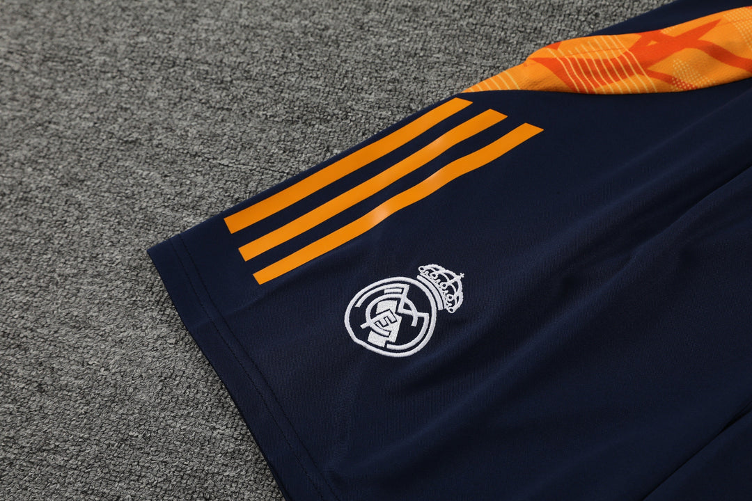 Real Madrid 2024/25 Training Kit - Light Blue/Orange