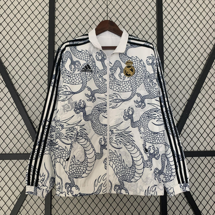 Real Madrid Reversible Windbreaker Jacket - White