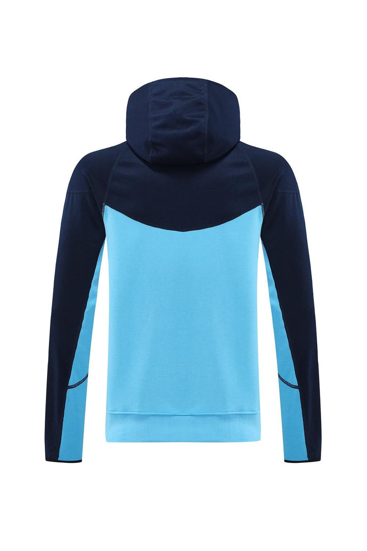 Nike Tech Fleece Jacket - Dark Blue/Light Blue