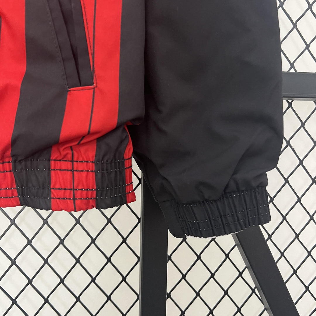 AC Milan Reversible Windbreaker Jacket - Red/White
