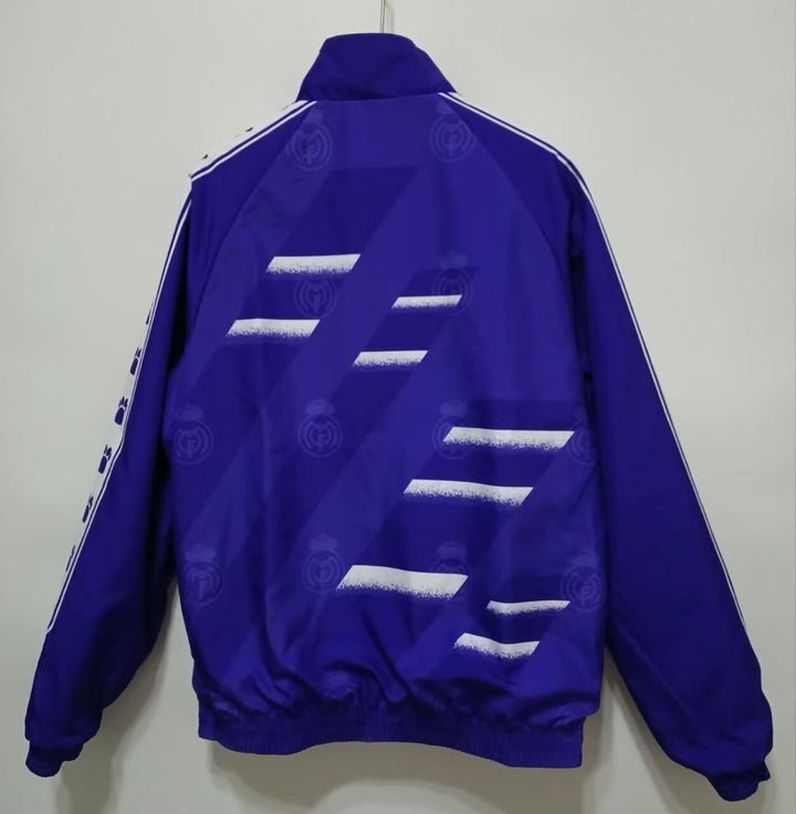 Real Madrid Reversible Windbreaker Jacket - Blue/White