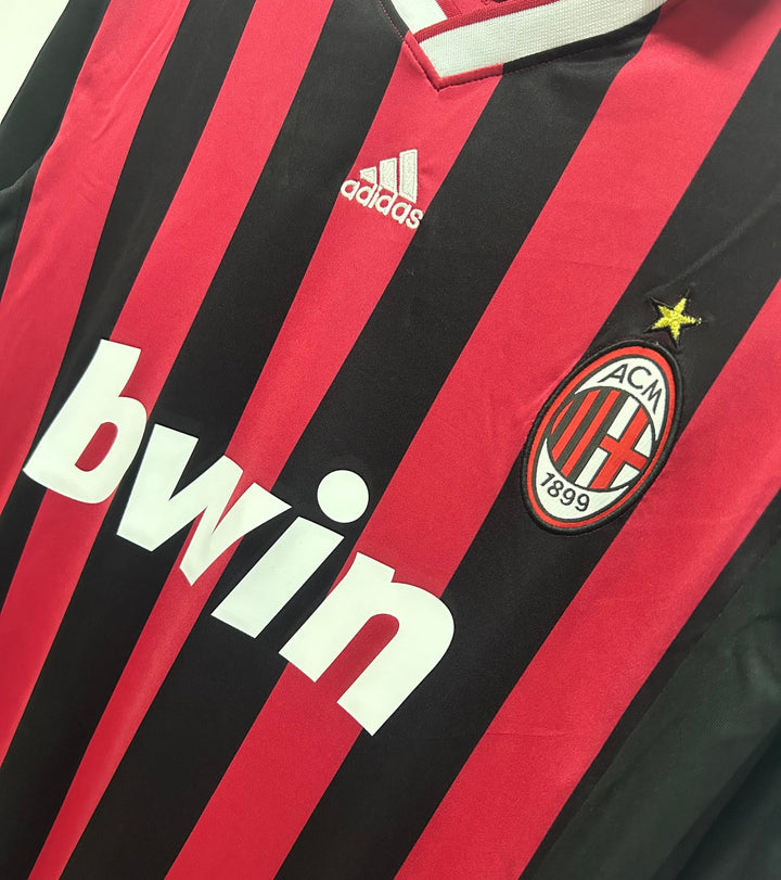 Milan 09/10 Home Retro Shirt - Long Sleeve