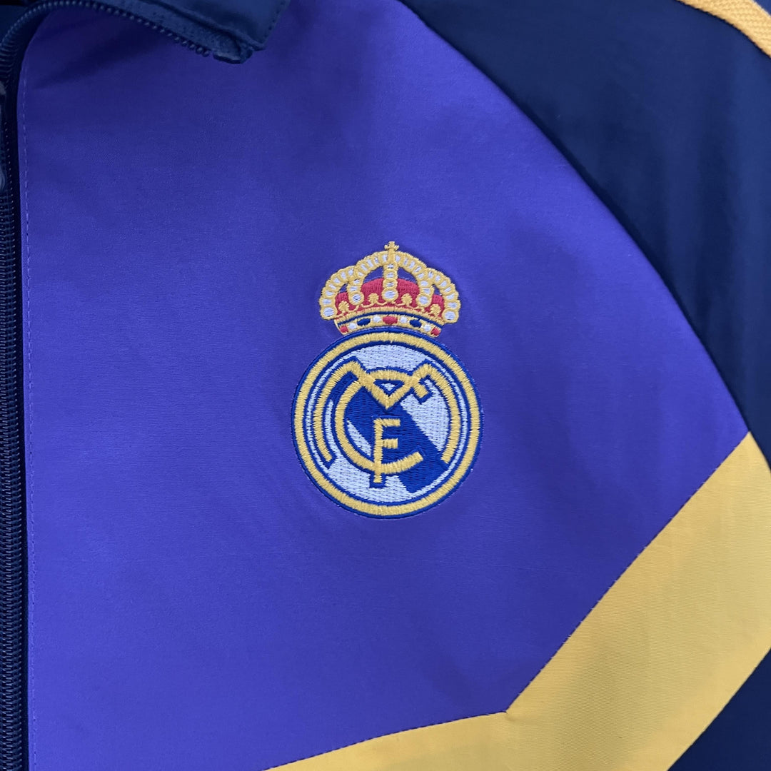 Real Madrid Reversible Windbreaker Jacket - Navy Blue