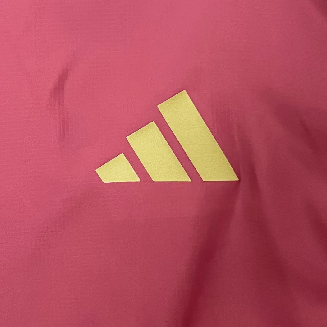 Belgium Reversible Windbreaker Jacket - Burgundy/Off-White