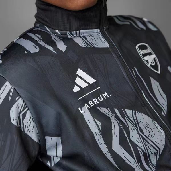 Arsenal 2024/25 Windbreaker Jacket - Black/Gray