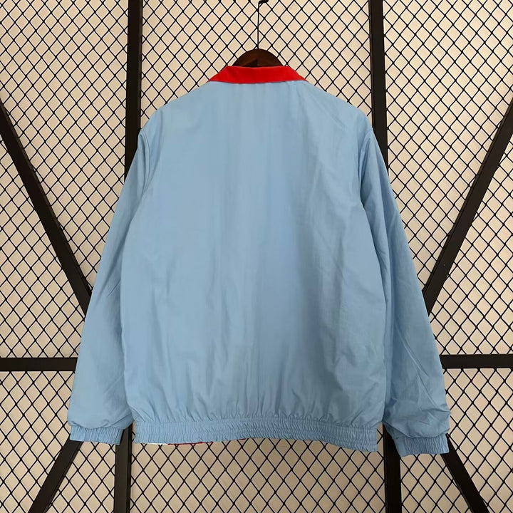 PSG Reversible Windbreaker Jacket - Red/Light Blue