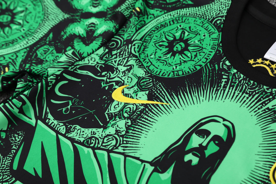 Brazil 2025/26 Training Kit - Black/Green