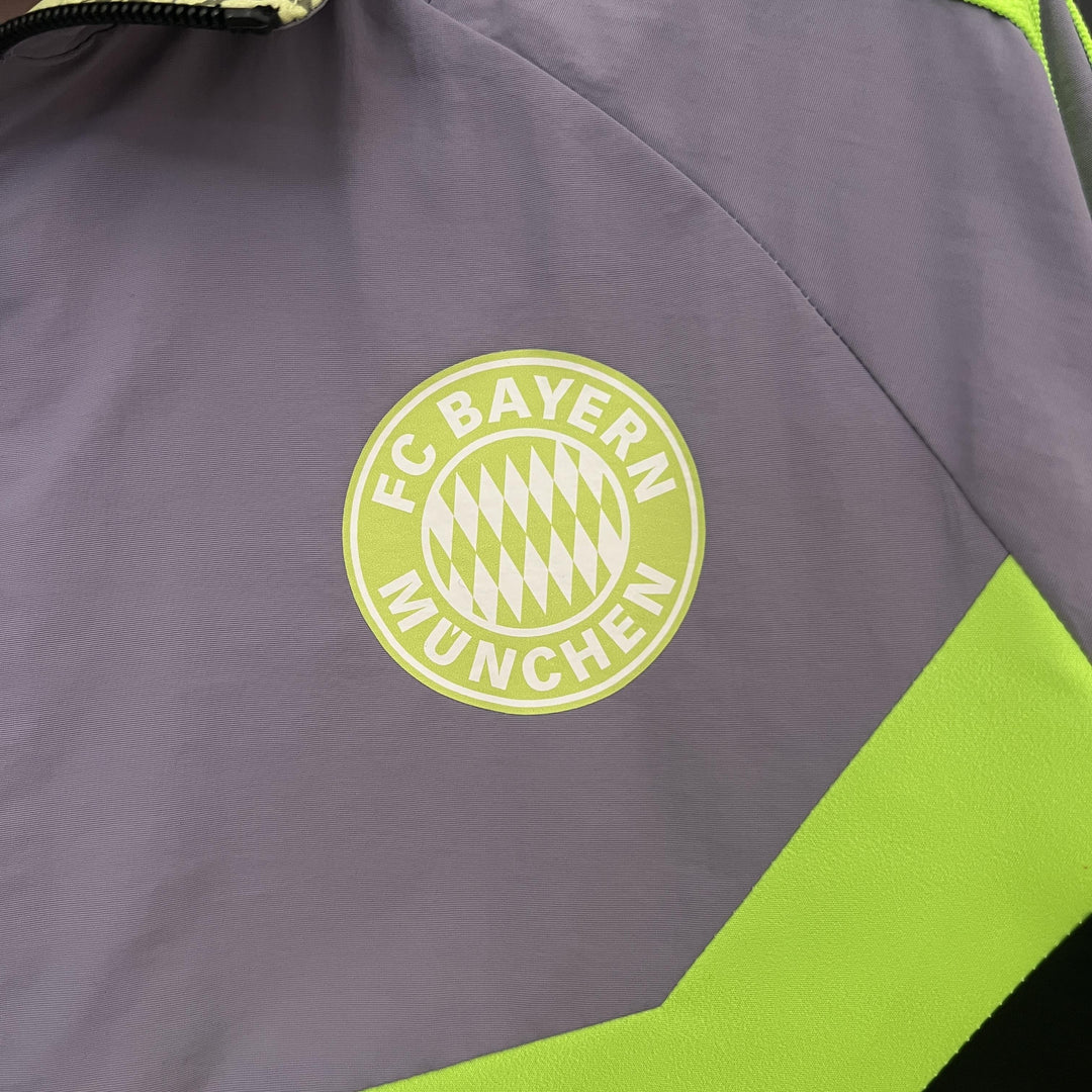 Bayern Munich Reversible Windbreaker Jacket - Black/Light Yellow