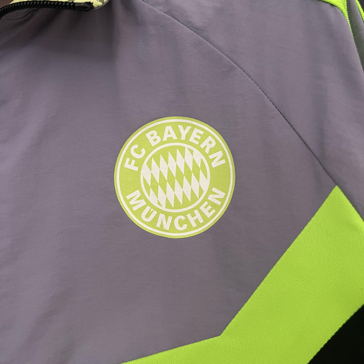 Bayern Munich Reversible Windbreaker Jacket - Black/Light Yellow