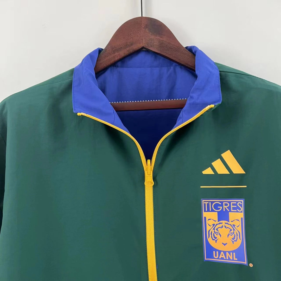 Tigres Reversible Windbreaker Jacket - Green/Blue