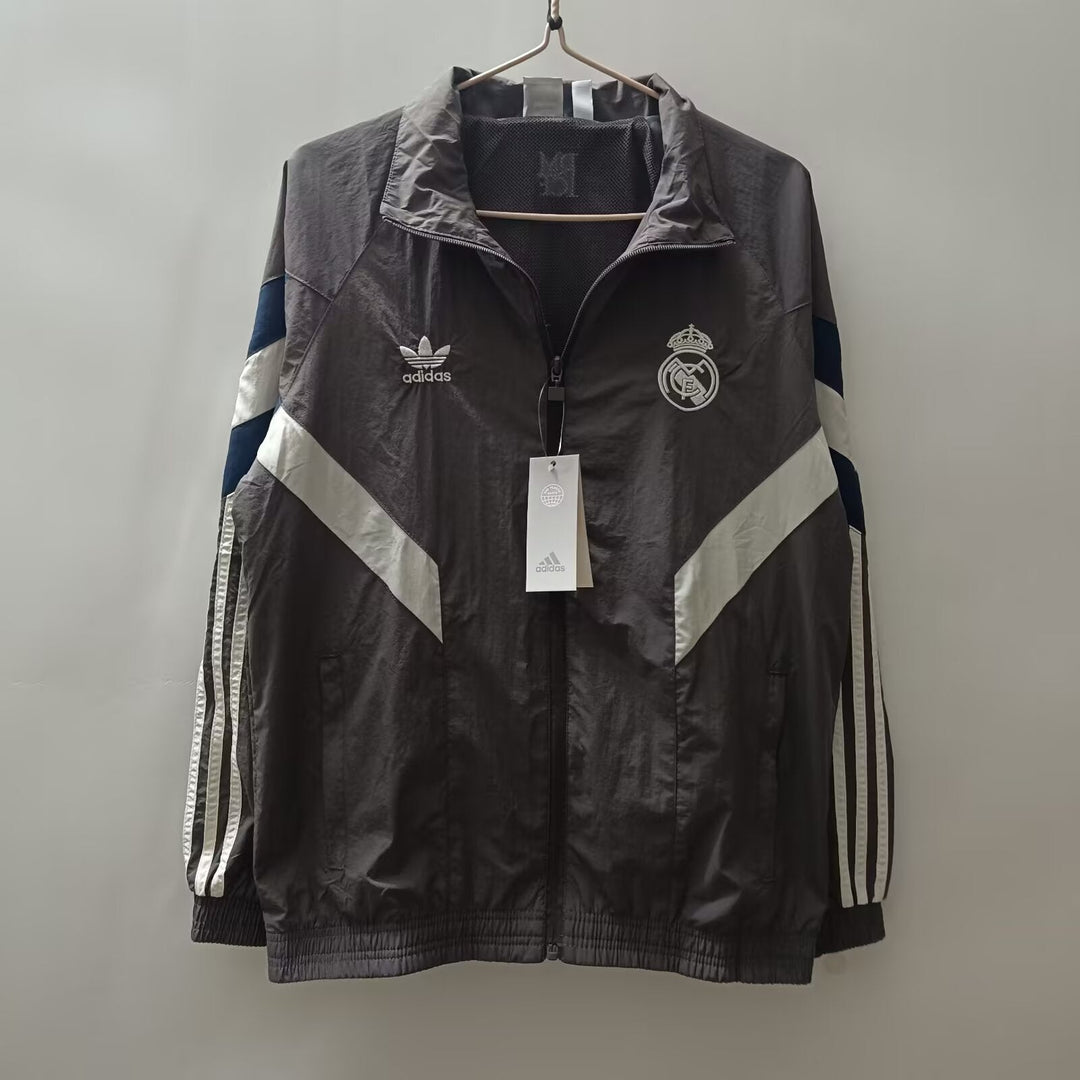 Real Madrid Windbreaker Jacket - Gray