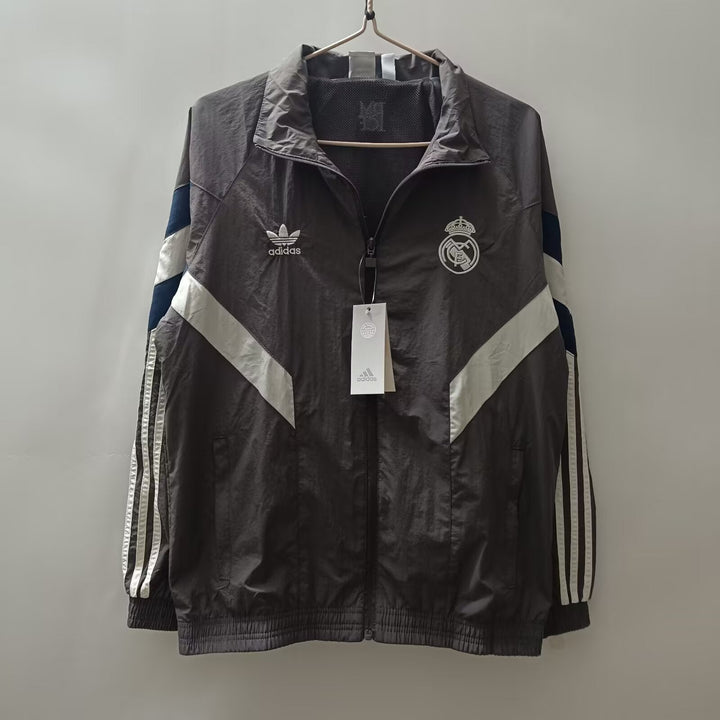 Real Madrid Windbreaker Jacket - Gray