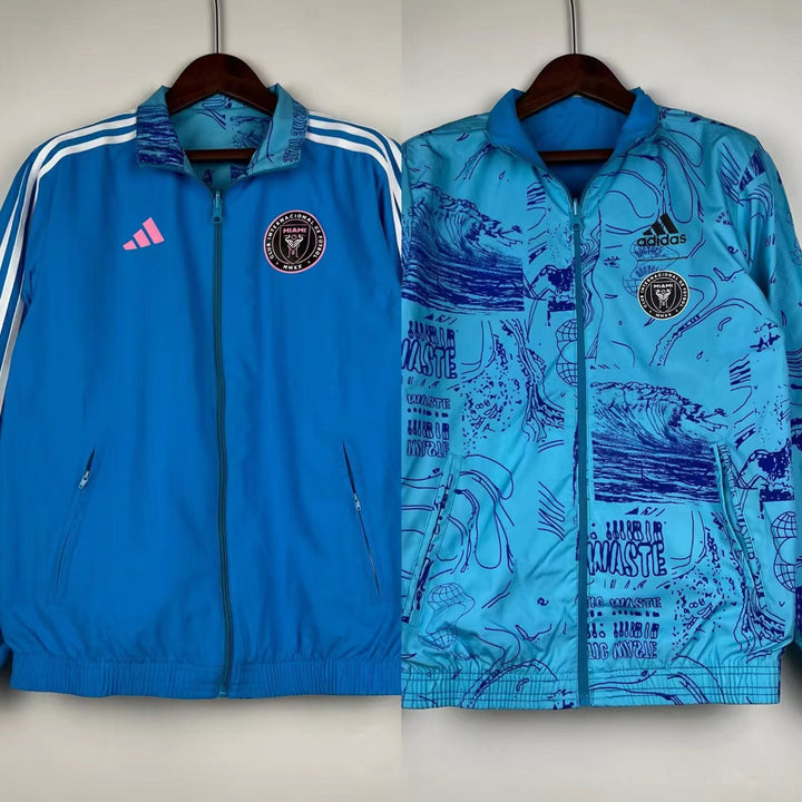 Inter Miami Reversible Windbreaker Jacket - Light Blue