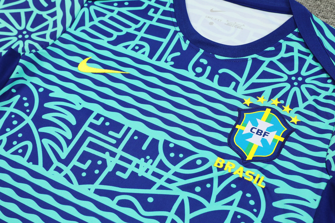 Brazil 2024/25 Training Shirt - Blue/Turquoise