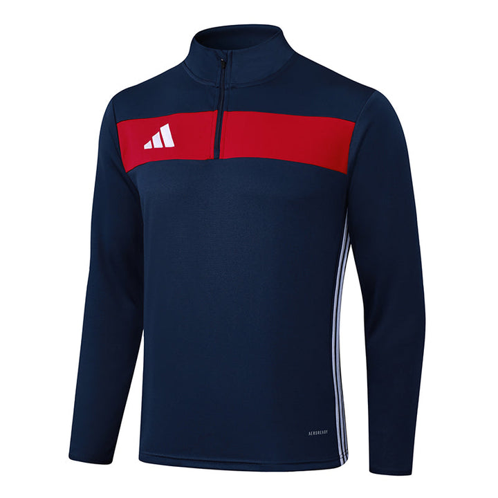 Adidas Training Jacket - Navy Blue/Red