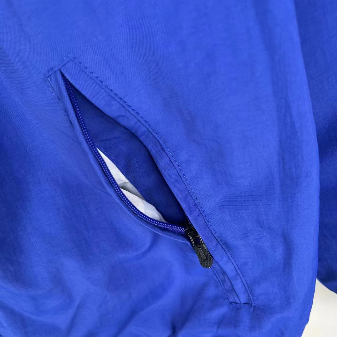 Algeria Reversible Windbreaker Jacket - Blue/Turquoise