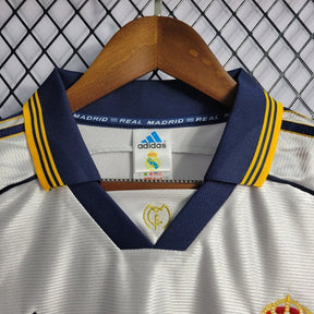 Real Madrid 98/99 Home Adidas Retro Shirt - White