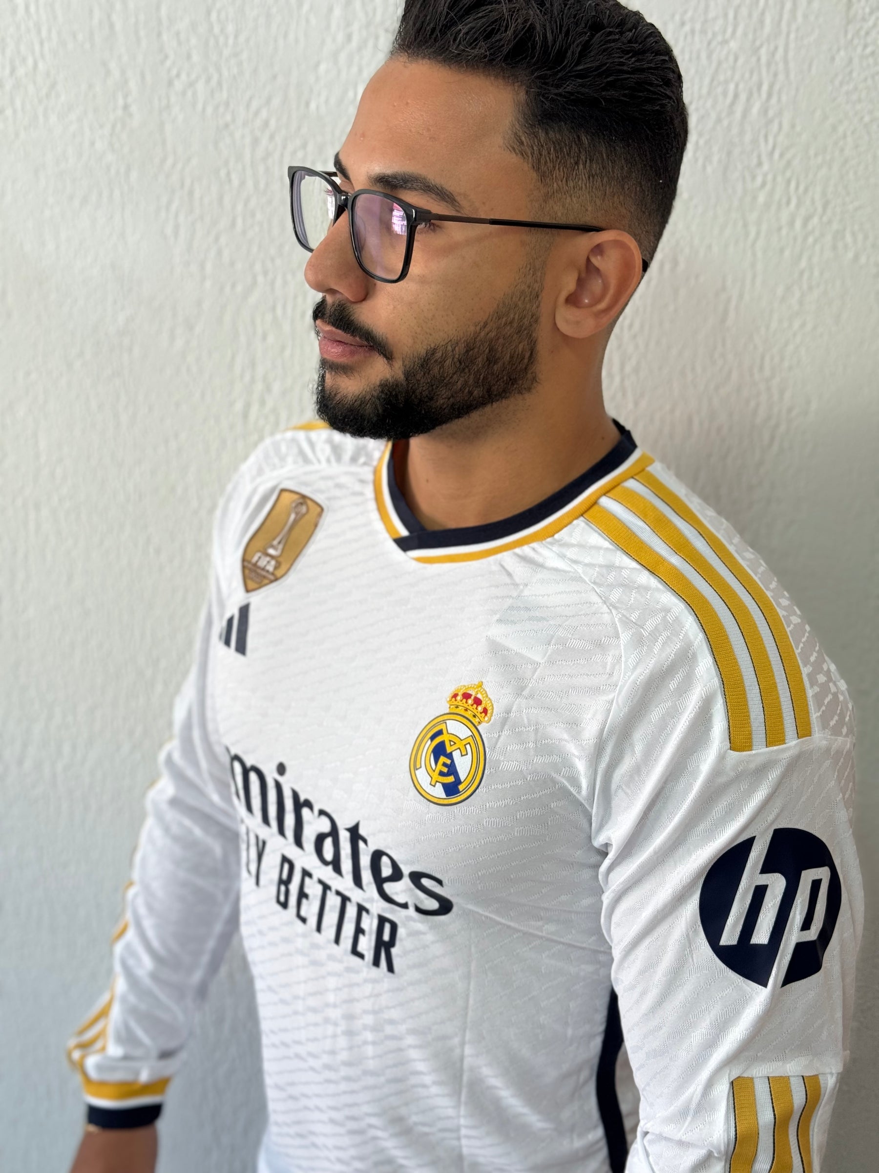 Real Madrid 2023/24 Shirt Player Version - Long Sleeve (+Patches)