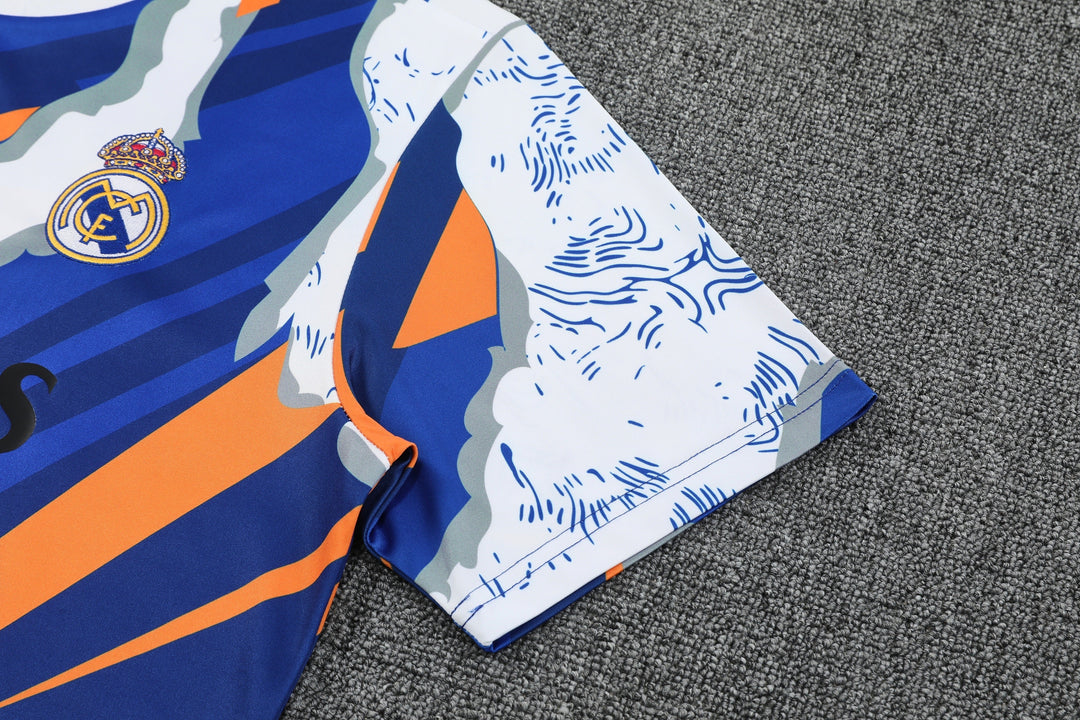 Real Madrid 2025/26 Training Shirt - Blue/Orange