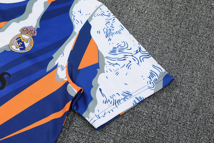 Real Madrid 2025/26 Training Shirt - Blue/Orange