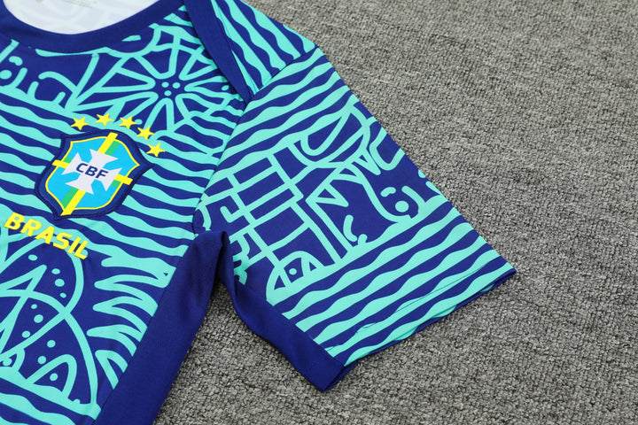 Brazil 2024/25 Training Shirt - Blue/Turquoise