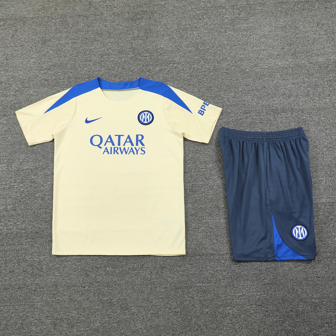 Inter Milan 2024/25 Training Kit - Off-White/Bluish Gray