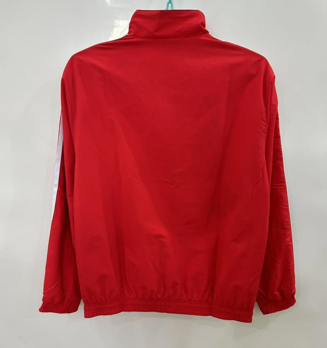 Real Madrid Reversible Windbreaker Jacket - Red/White