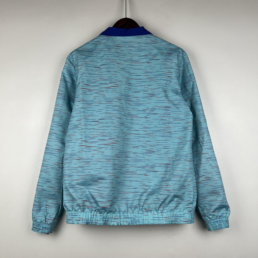 Barcelona Reversible Windbreaker Jacket - Blue/Turquoise