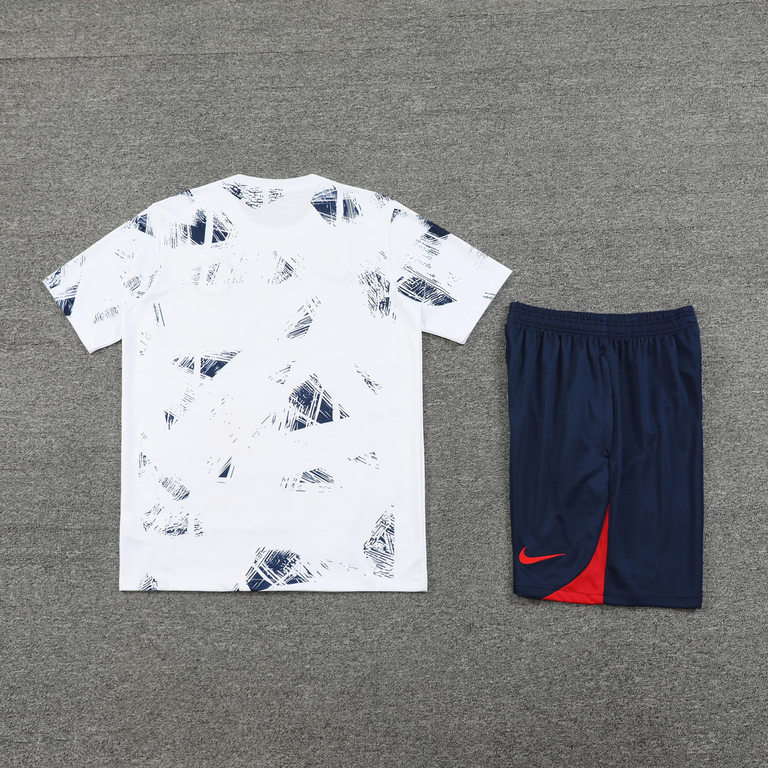 PSG 2024/25 Training Kit - White/Navy Blue