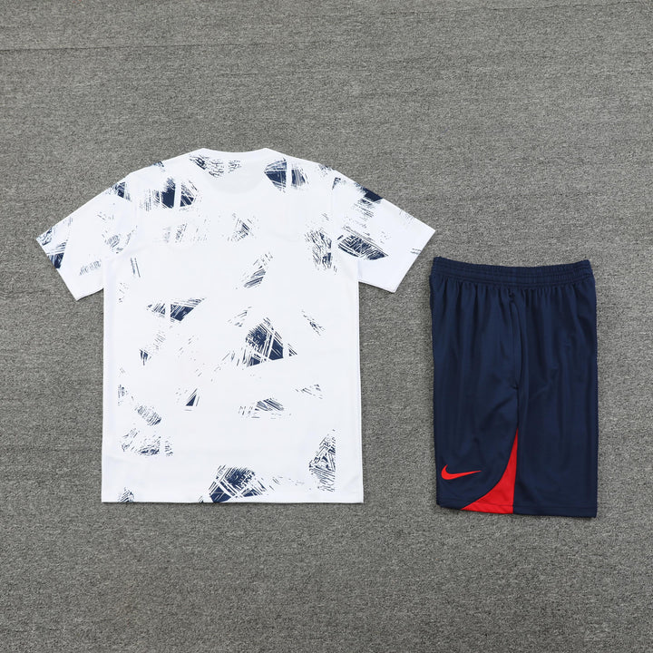 PSG 2024/25 Training Kit - White/Navy Blue