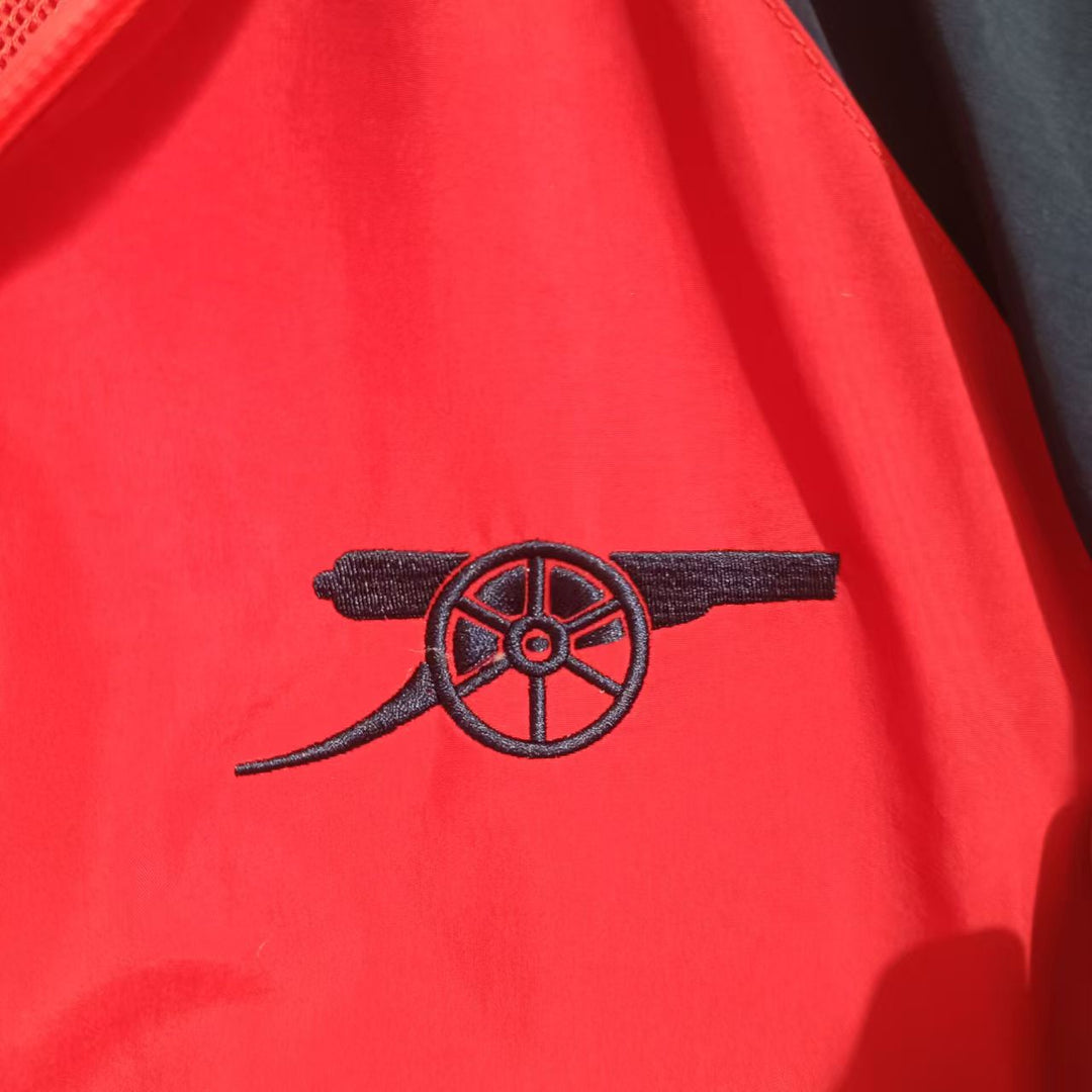 Arsenal Windbreaker Jacket - Navy Blue/Red