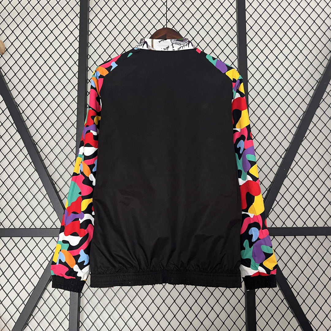 Manchester United Reversible Windbreaker Jacket - White/Black