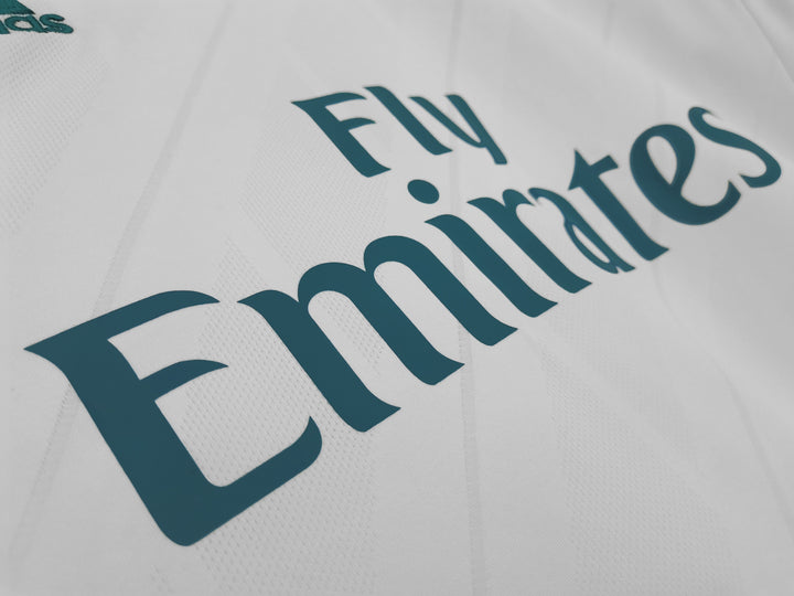 Real Madrid 17/18 Home Retro Shirt - Long Sleeve