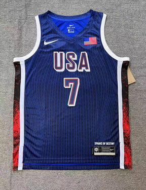 USA basketball Olympics 2024 Jersey - Blue