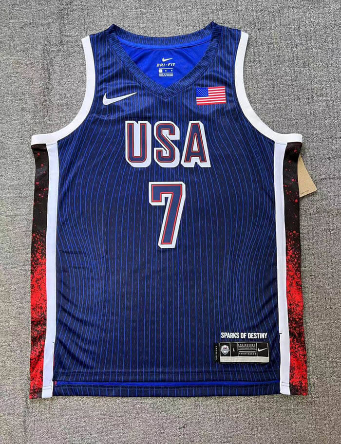 USA basketball Olympics 2024 Jersey - Blue