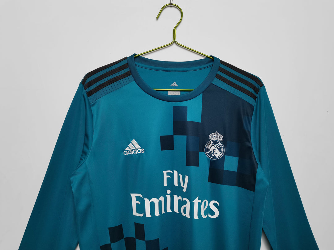 Real Madrid 17/18 Third Retro Shirt - Long Sleeve