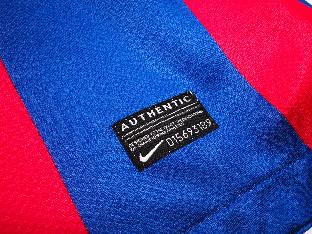 Barcelona 10/11 Home Retro Shirt - Long Sleeve