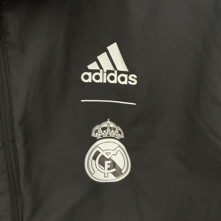 Real Madrid Reversible Windbreaker Jacket - Black