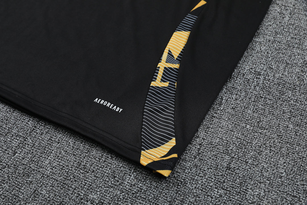 Real Madrid 2024/25 Training Kit - Black/Yellow