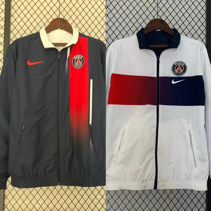 PSG Reversible Windbreaker Jacket - Navy Blue/White