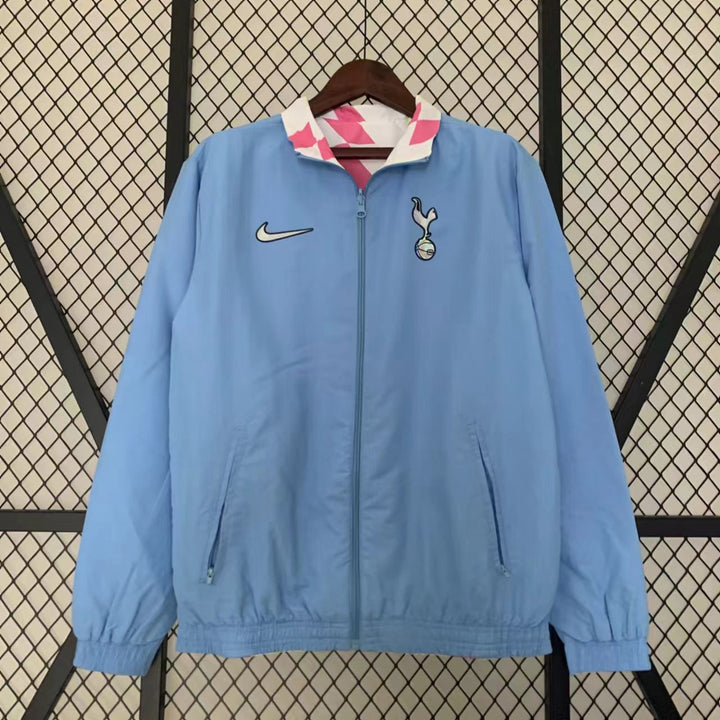 Tottenham Hotspur Reversible Windbreaker Jacket - Light Blue/Pink