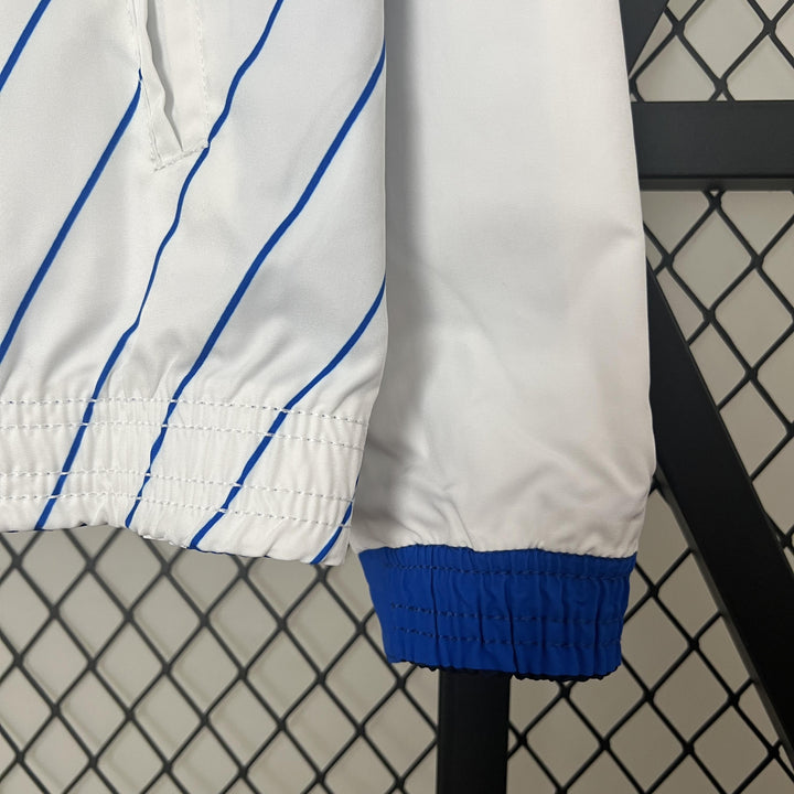 Porto Reversible Windbreaker Jacket - White/Blue