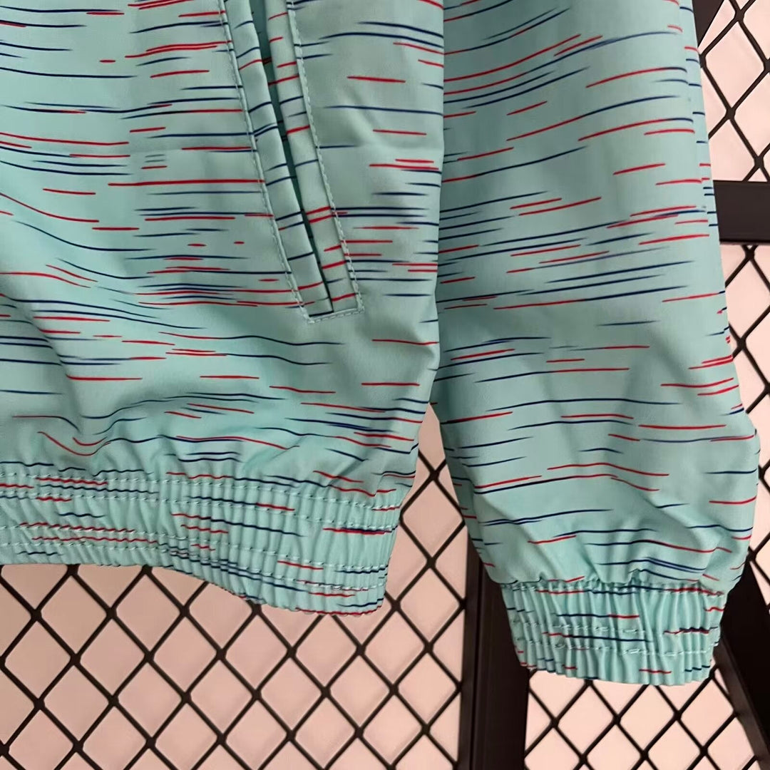 Chelsea Reversible Windbreaker Jacket - Blue/Turquoise