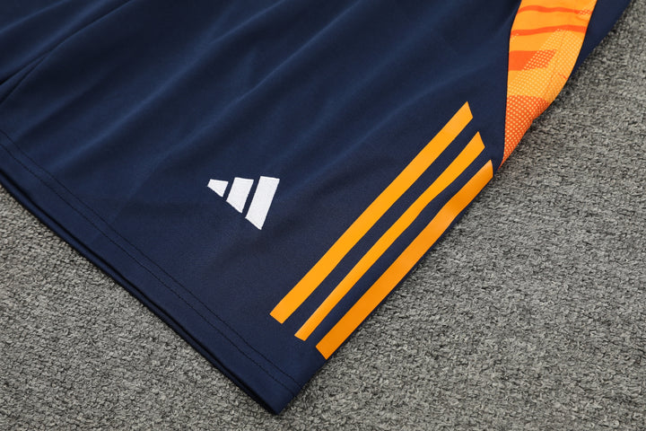 Real Madrid 2024/25 Training Kit - Light Blue/Orange