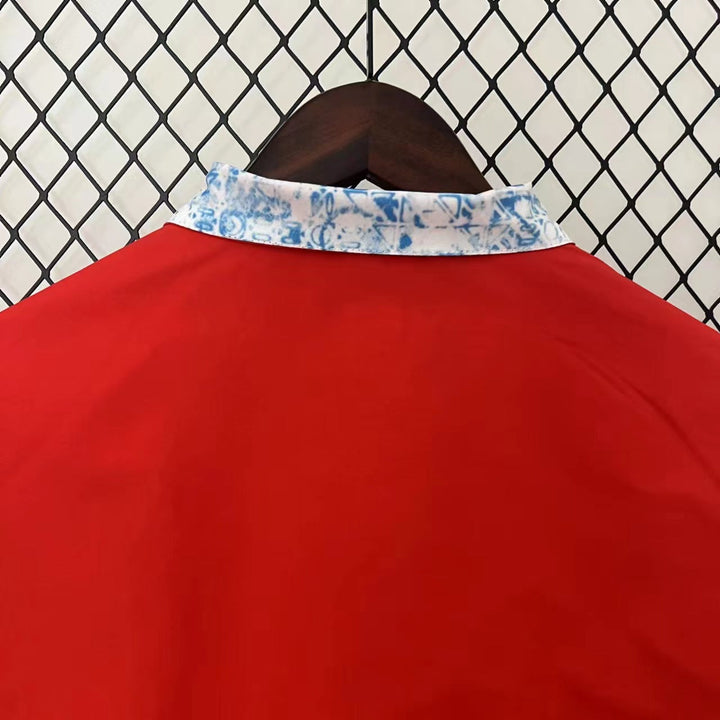 Portugal Reversible Windbreaker Jacket - White/Red