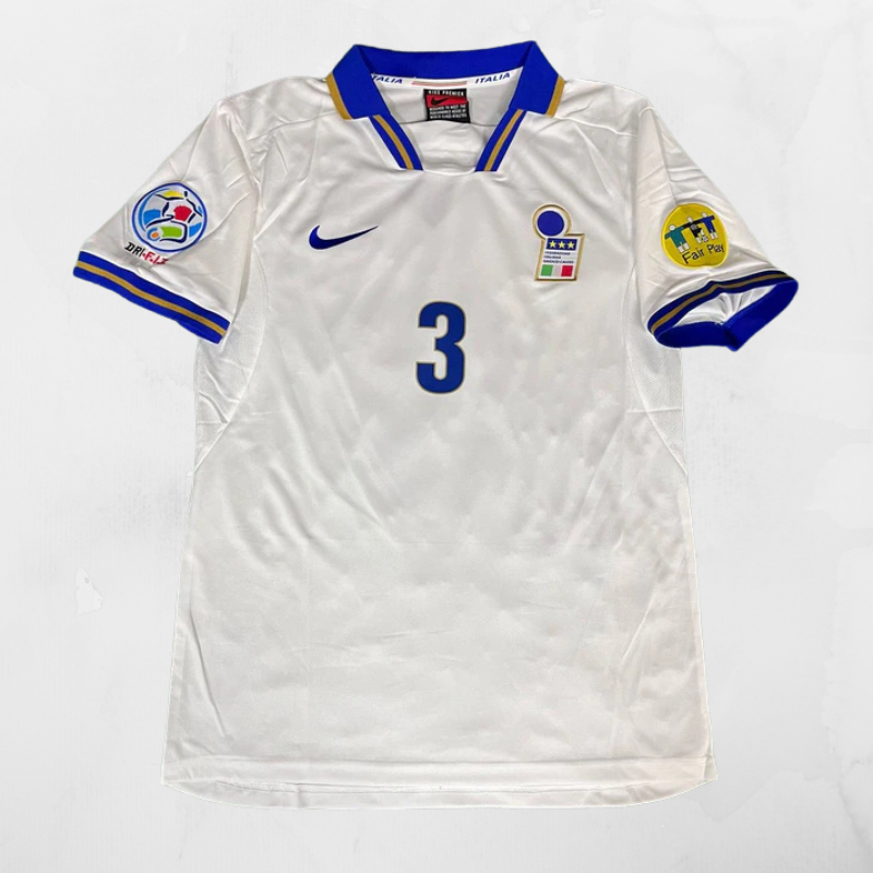 Italy 1996 Away Shirt - Paolo Maldini #3 (+Patches)