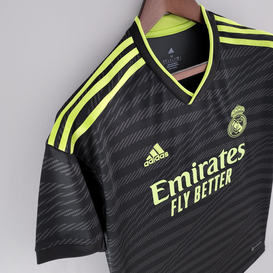 Real Madrid Away 22/23 Shirt s/n° Adidas - Black+Green