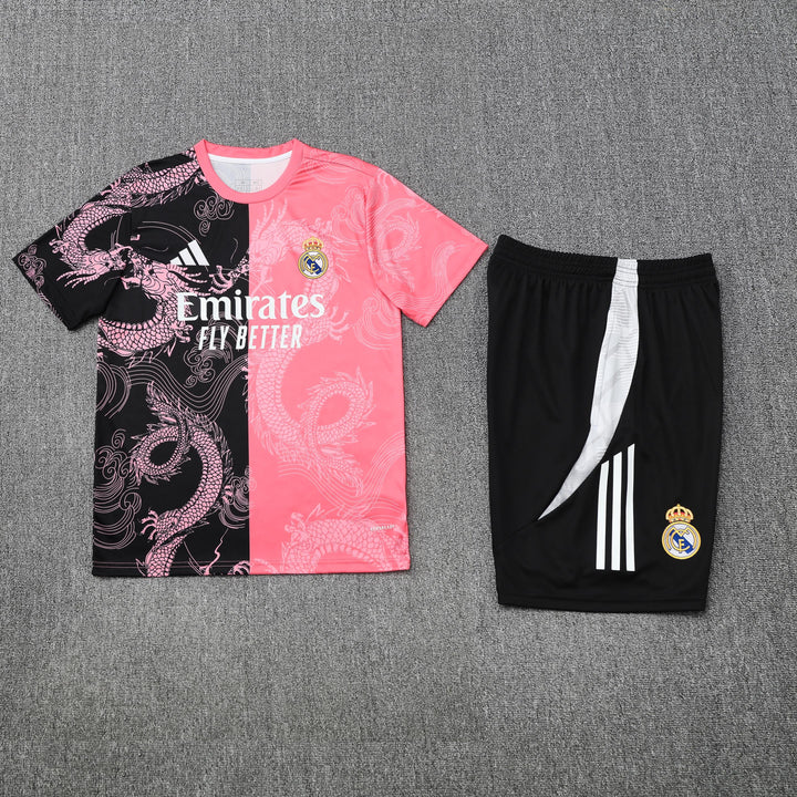 Real Madrid 2025/26 Training Kit - Black/Pink