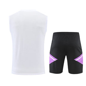 REAL MADRID TANK TOP SET 2023 - WHITE/PURPLE