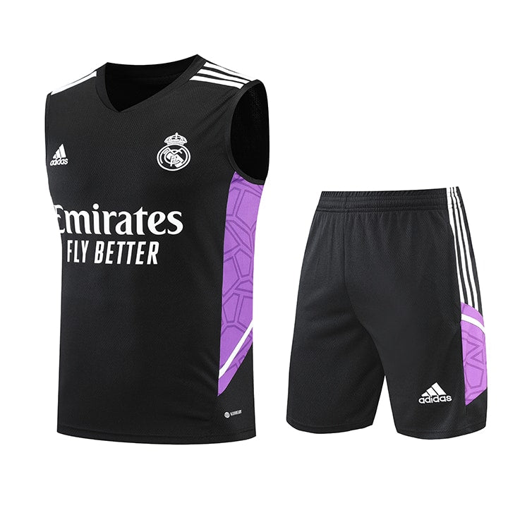 REAL MADRID TANK TOP SET 2023 - BLACK/PURPLE